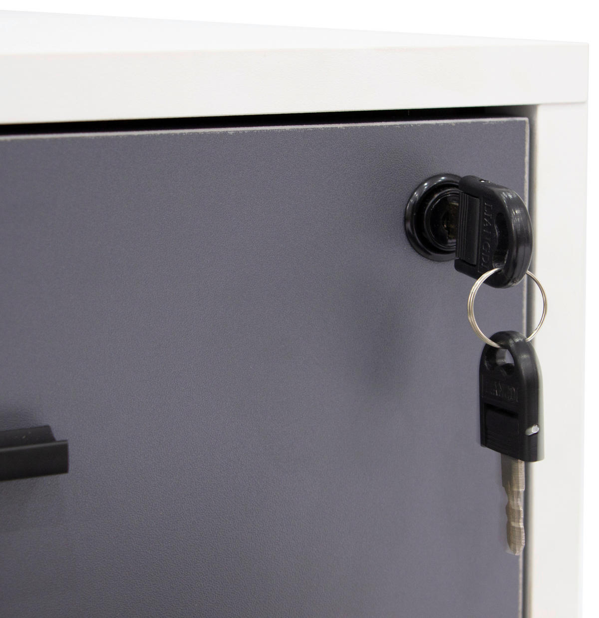 ROLLCONTAINER 43/56/43.5 cm  - Schwarz/Weiß, Basics, Holzwerkstoff/Kunststoff (43/56/43.5cm) - Carryhome