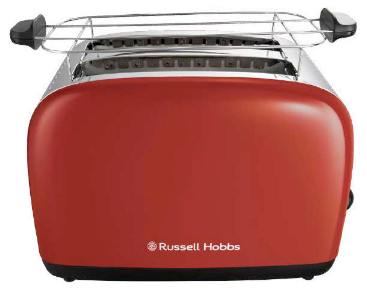 TOASTER Colours Plus+ 2S  26554-56  - Rot, Basics, Kunststoff/Metall (15,6/23,3/28,4cm) - Russell Hobbs