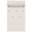 GARDEROBENPANEEL  in 74/127/30,7 cm  - Sandfarben/Grau, MODERN, Holzwerkstoff/Metall (74/127/30,7cm) - Carryhome