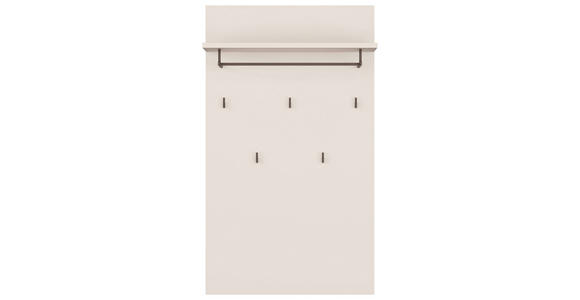 GARDEROBENPANEEL  in 74/127/30,7 cm  - Sandfarben/Grau, MODERN, Holzwerkstoff/Metall (74/127/30,7cm) - Carryhome