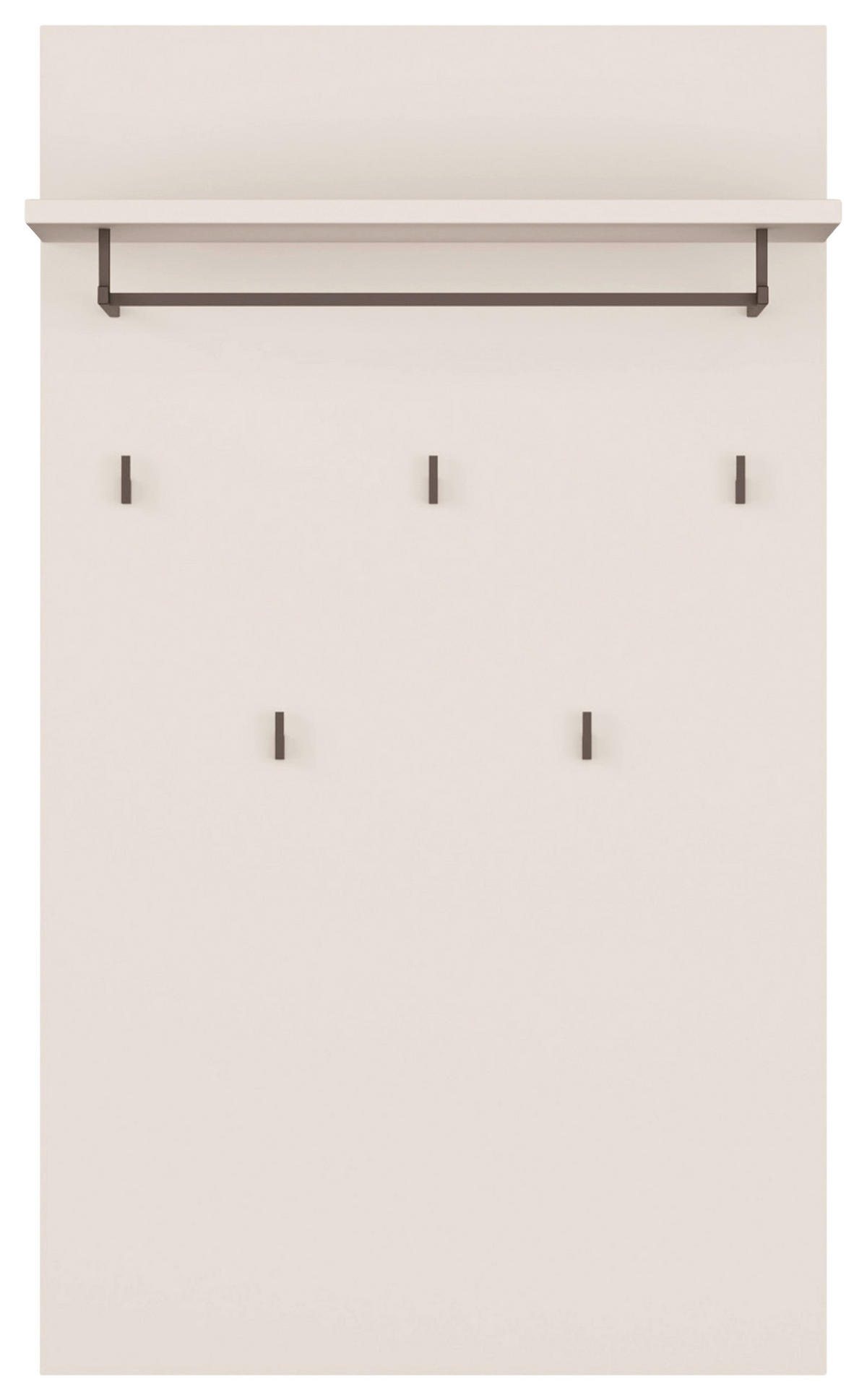 GARDEROBENPANEEL  in 74/127/30,7 cm  - Sandfarben/Grau, MODERN, Holzwerkstoff/Metall (74/127/30,7cm) - Carryhome