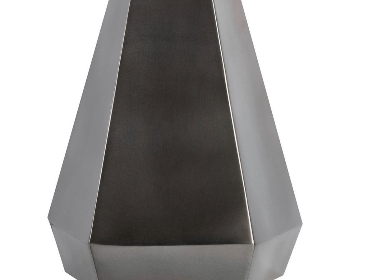 KERZENHALTER - Schwarz/Nickelfarben, Trend, Glas/Metall (17/17/44cm) - Kayoom