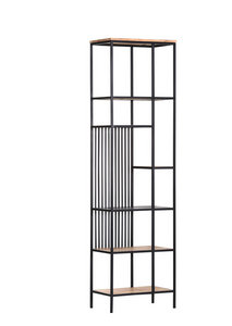 Regal Aus Akazie Massiv Metall Im Industrial Trend