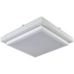 LED-DECKENLEUCHTE 40/40/9 cm   - Weiß, Basics, Kunststoff/Metall (40/40/9cm) - Novel