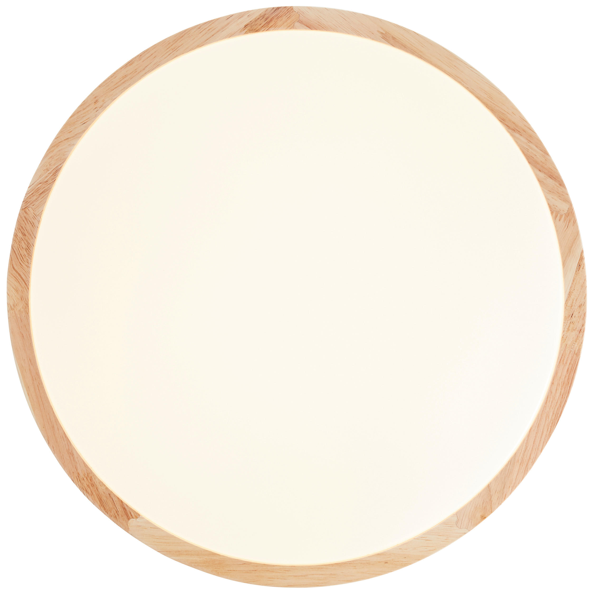LED-DECKENLEUCHTE  38/9 cm    - Weiss/Braun, Natur, Holz/Kunststoff (38/9cm) - Brilliant