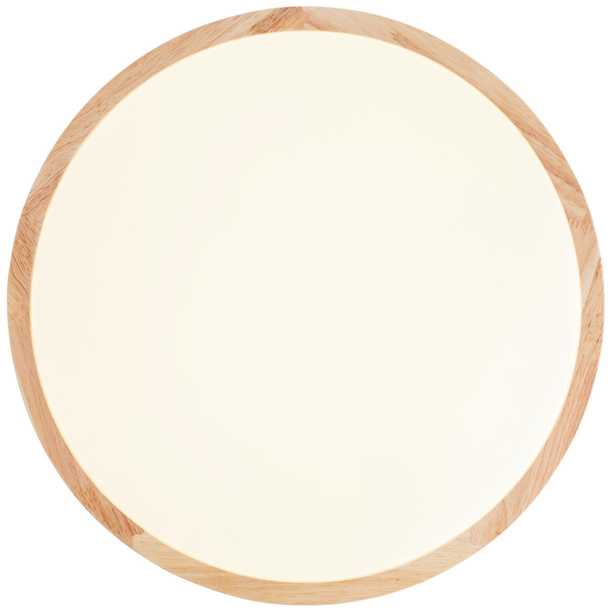 LED-DECKENLEUCHTE  38/9 cm    - Weiss/Braun, Natur, Holz/Kunststoff (38/9cm) - Brilliant