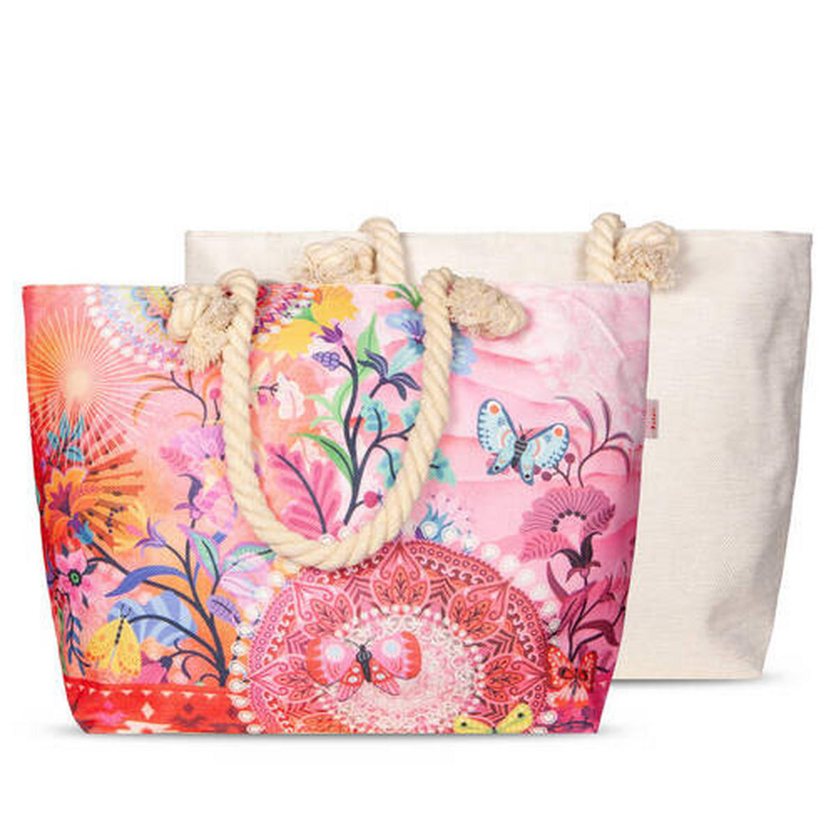 STRANDTASCHE - Multicolor, Trend, Textil (43/60cm)