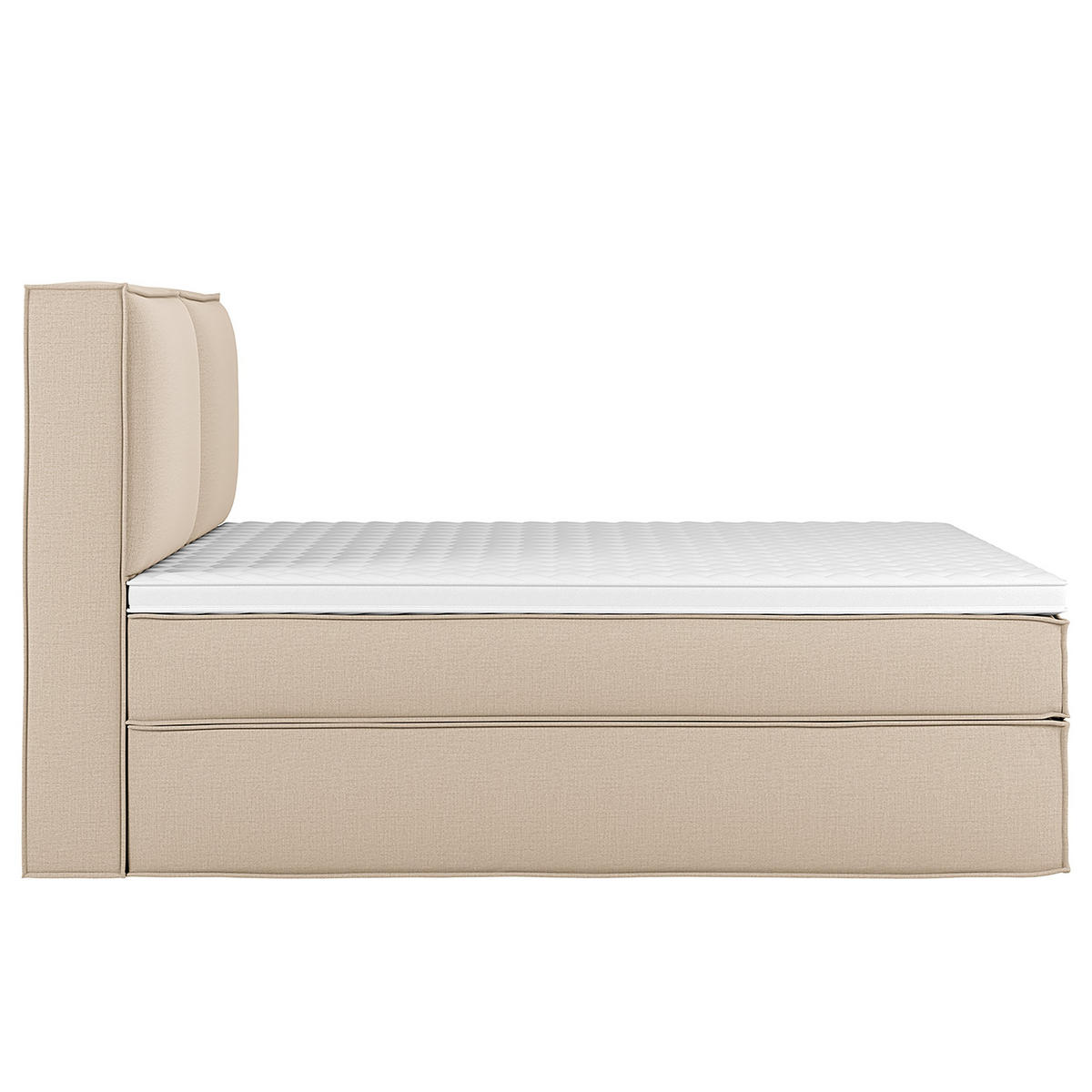 BOXSPRINGBETT 240/200 cm  in Beige  - Beige, Design, Textil (240/200cm) - home24