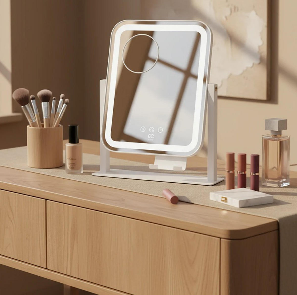 SMINKSPEGEL 30,5/35/6 cm  - vit, Basics (30,5/35/6cm) - Best Price