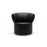 SESSEL Echtleder Schwarz - Silberfarben/Schwarz, Design, Leder/Holzwerkstoff (81/73/77cm) - Rolf Benz