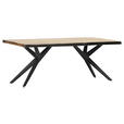 TISCHPLATTE      - Akaziefarben, Design, Holz (200/100/5cm) - Landscape