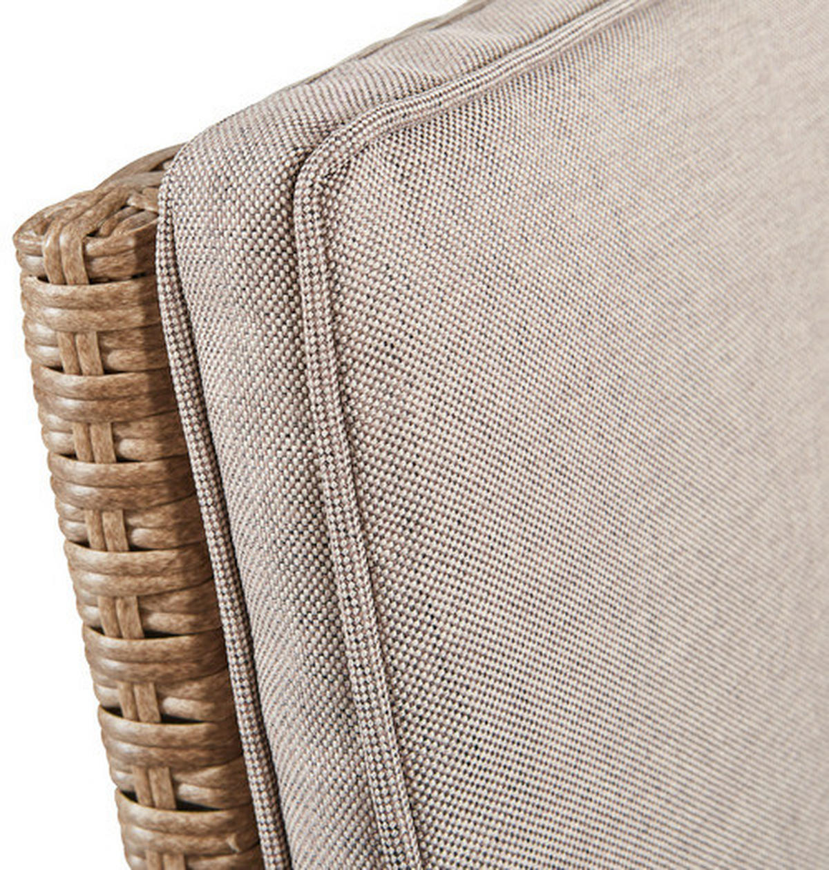 GARTENTISCHGRUPPE beschichtet Stahl  - Beige/Braun, MODERN, Glas/Kunststoff (183/74/120cm) - Ambia Garden