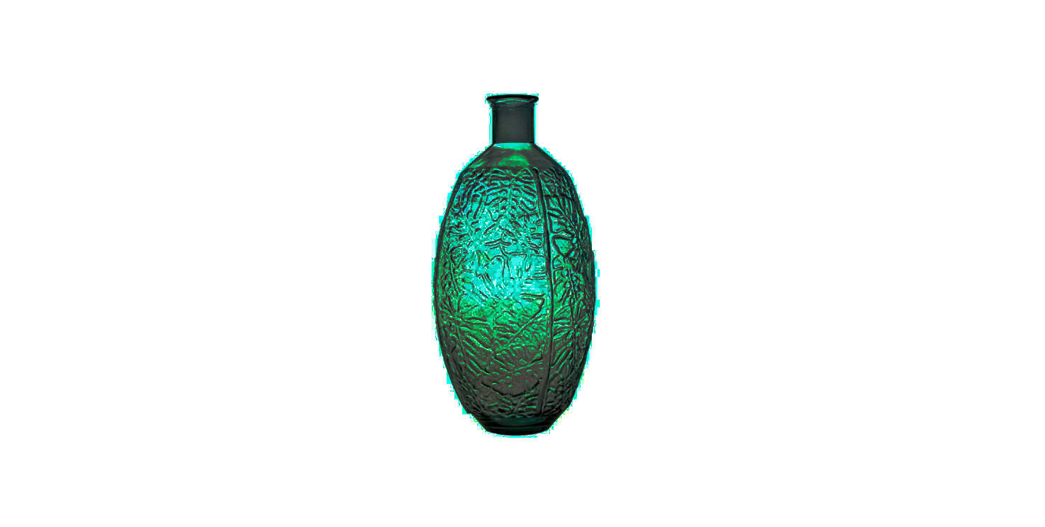 VÁZA  - zöld, Basics, Üveg (59cm)
