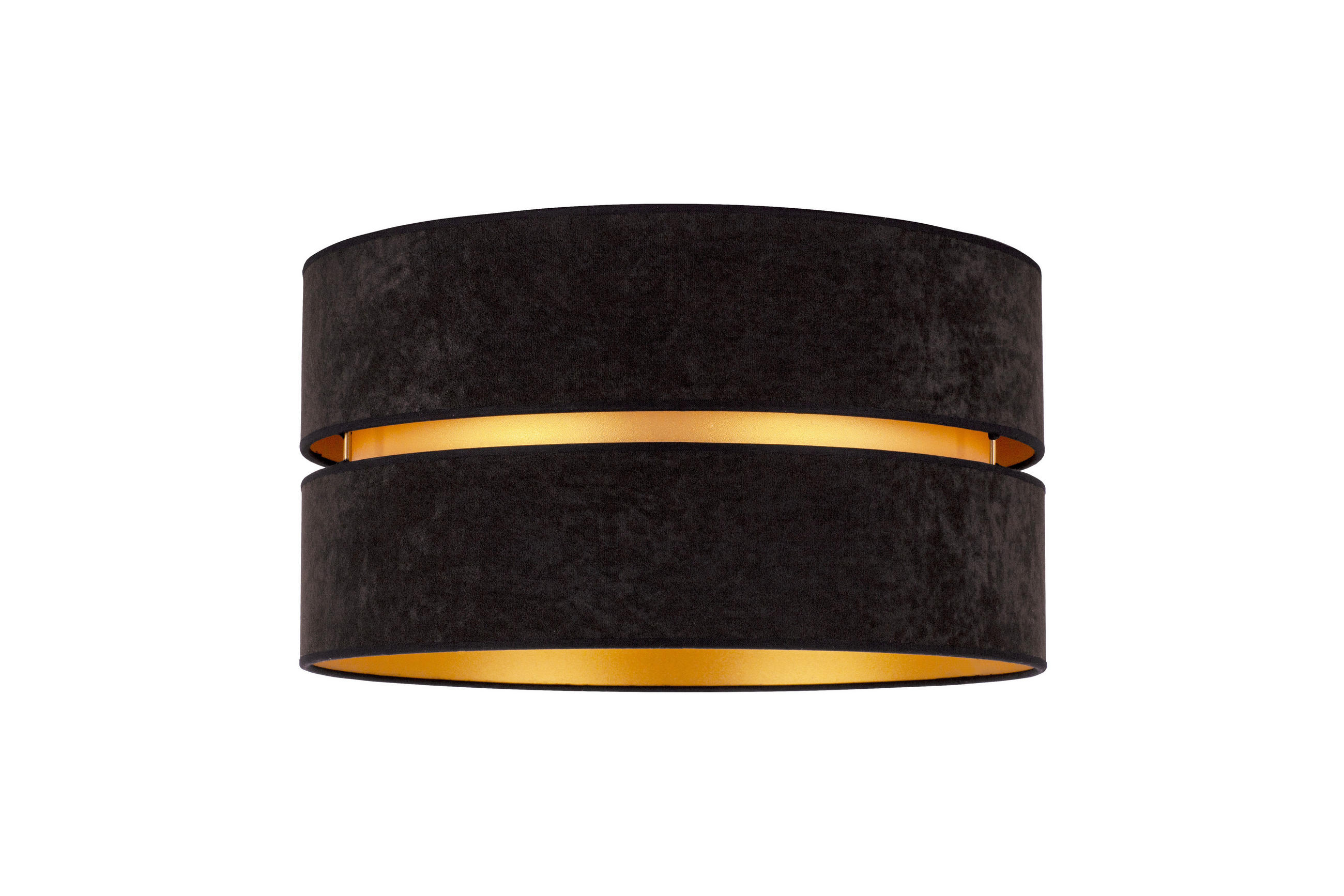 DECKENLEUCHTE Duo 40/22 cm   - Schwarz, Trend, Textil (40/22cm)