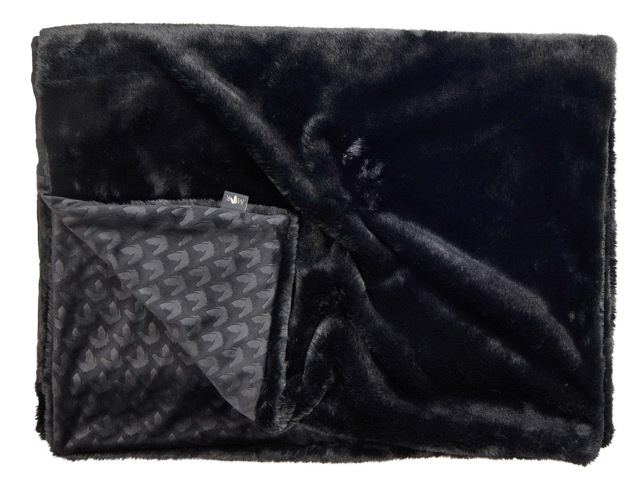 FELLDECKE Marcel.Remus.Design-Felantix schwarz 140/200 cm  - Schwarz, Design, Textil (140/200cm)