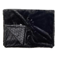 FELLDECKE Marcel.Remus.Design-Felantix schwarz 140/200 cm  - Schwarz, Design, Textil (140/200cm)