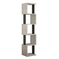 BOKHYLLA i 35/161/30 cm antracit, gråvit  - gråvit/antracit, Design, trämaterial (35/161/30cm) - Livetastic