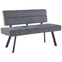 SITZBANK Metall, Textil Anthrazit  - Anthrazit/Schwarz, Konventionell, Textil/Metall (140/88/62cm) - MID.YOU