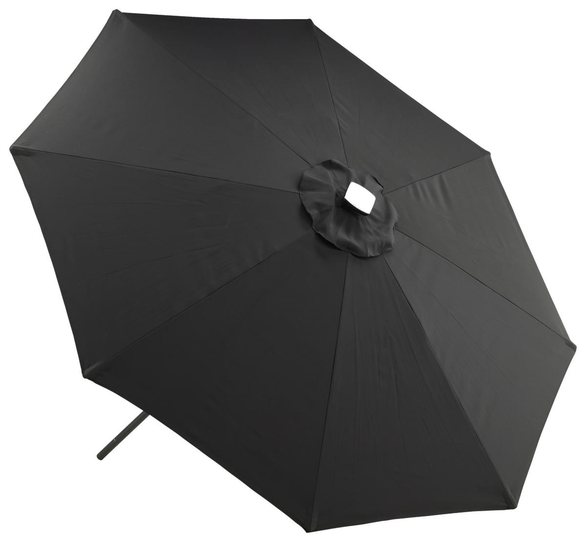 SONNENSCHIRM 270 cm  - Schwarz, KONVENTIONELL (270/241/270cm) - Gardenson