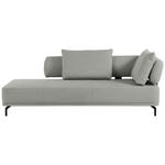 RÉCAMIERE Palio in Flachgewebe Weiß, Hellgrau  - Hellgrau/Schwarz, Design, Textil/Metall (227/89/101cm) - Dieter Knoll