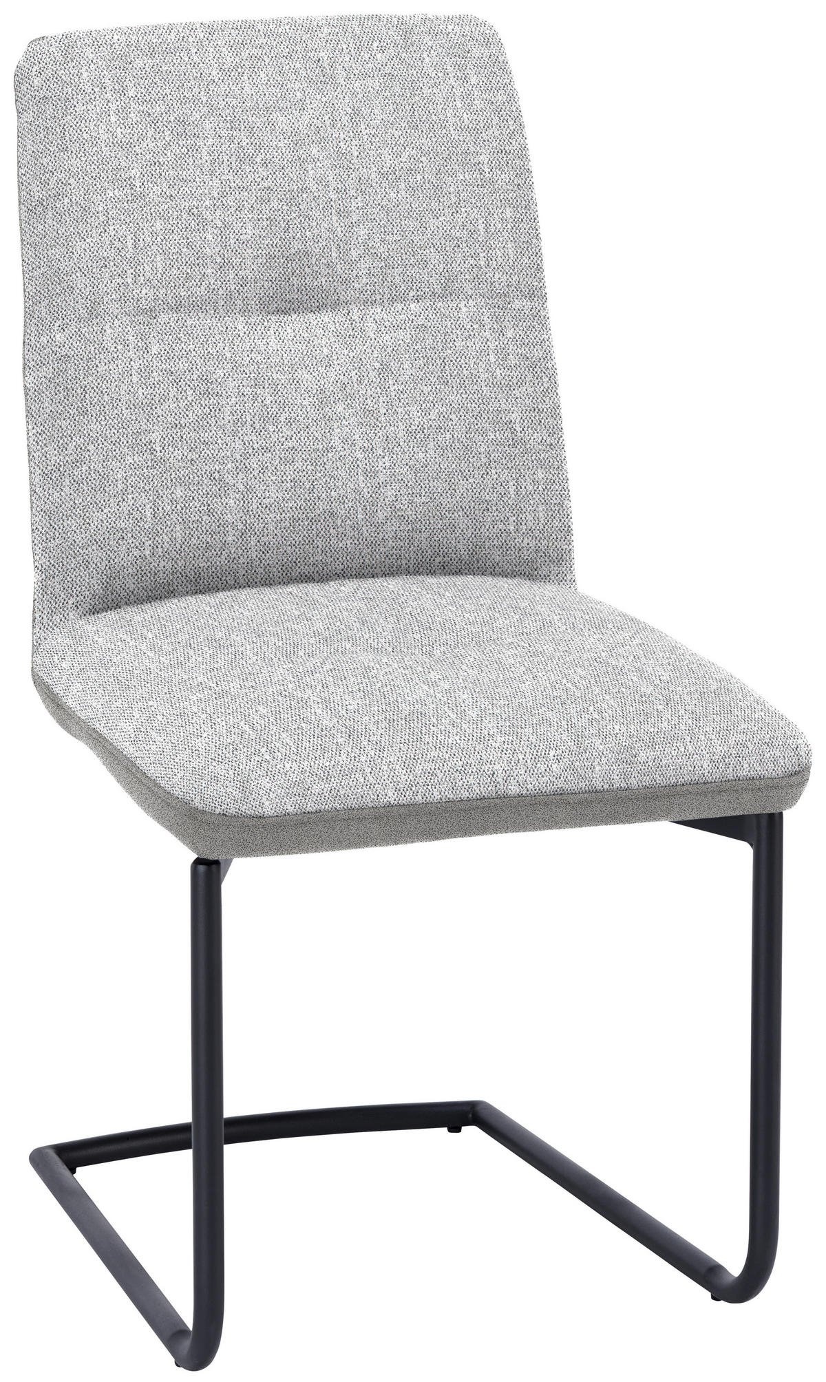 SCHWINGSTUHL  in Stahl Flachgewebe  - Schwarz/Grau, Design, Textil/Metall (48/91/62cm) - Dieter Knoll