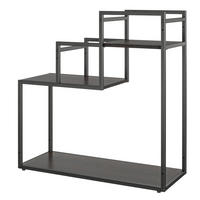 BLUMENSTÄNDER Metall   - Dunkelbraun, Design, Metall (58/58/23cm) - MID.YOU