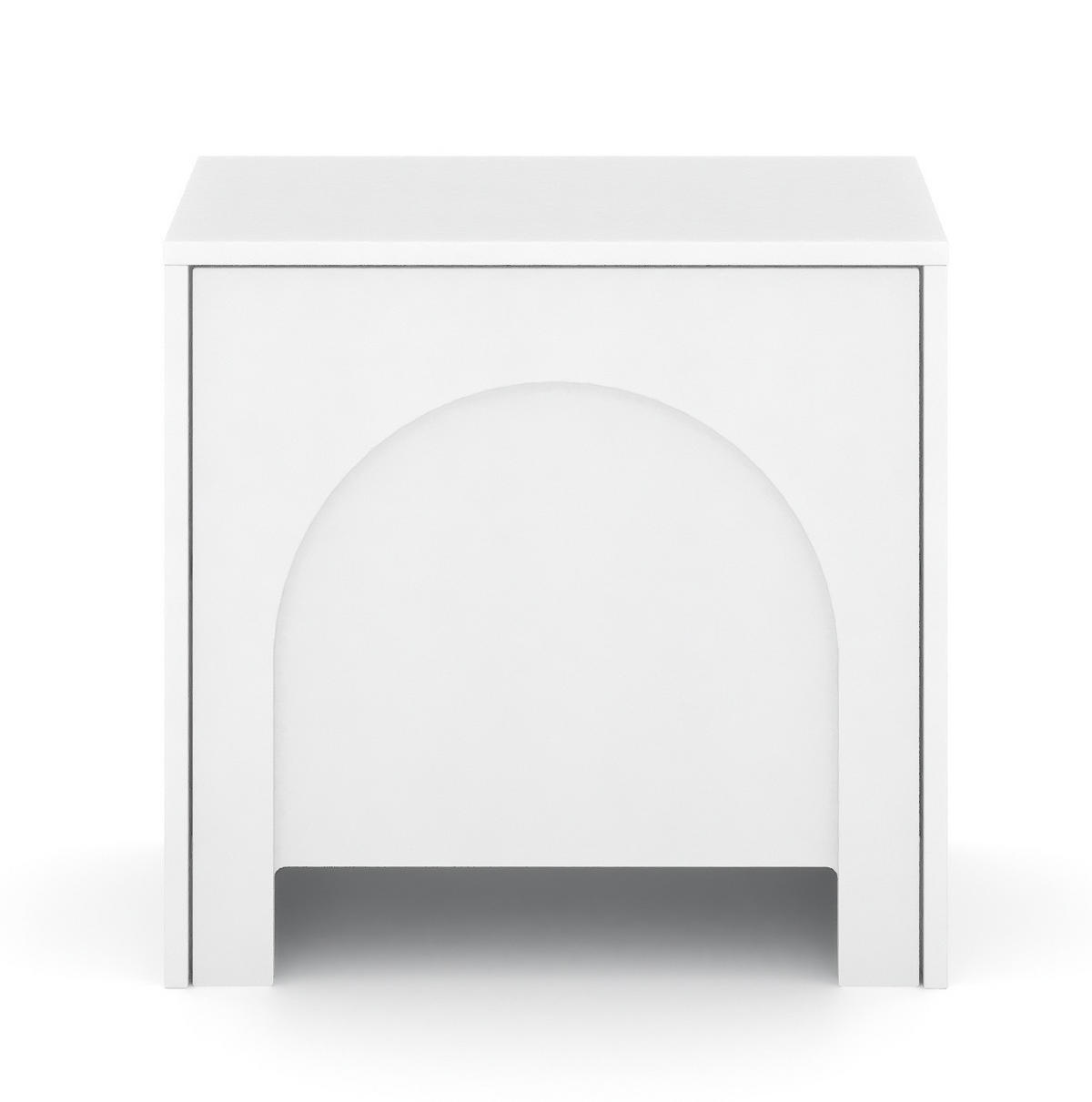 NACHTSCHRANK 53,5/51/35 cm  - Weiß, Design, Holzwerkstoff (53,5/51/35cm) - Boxxx
