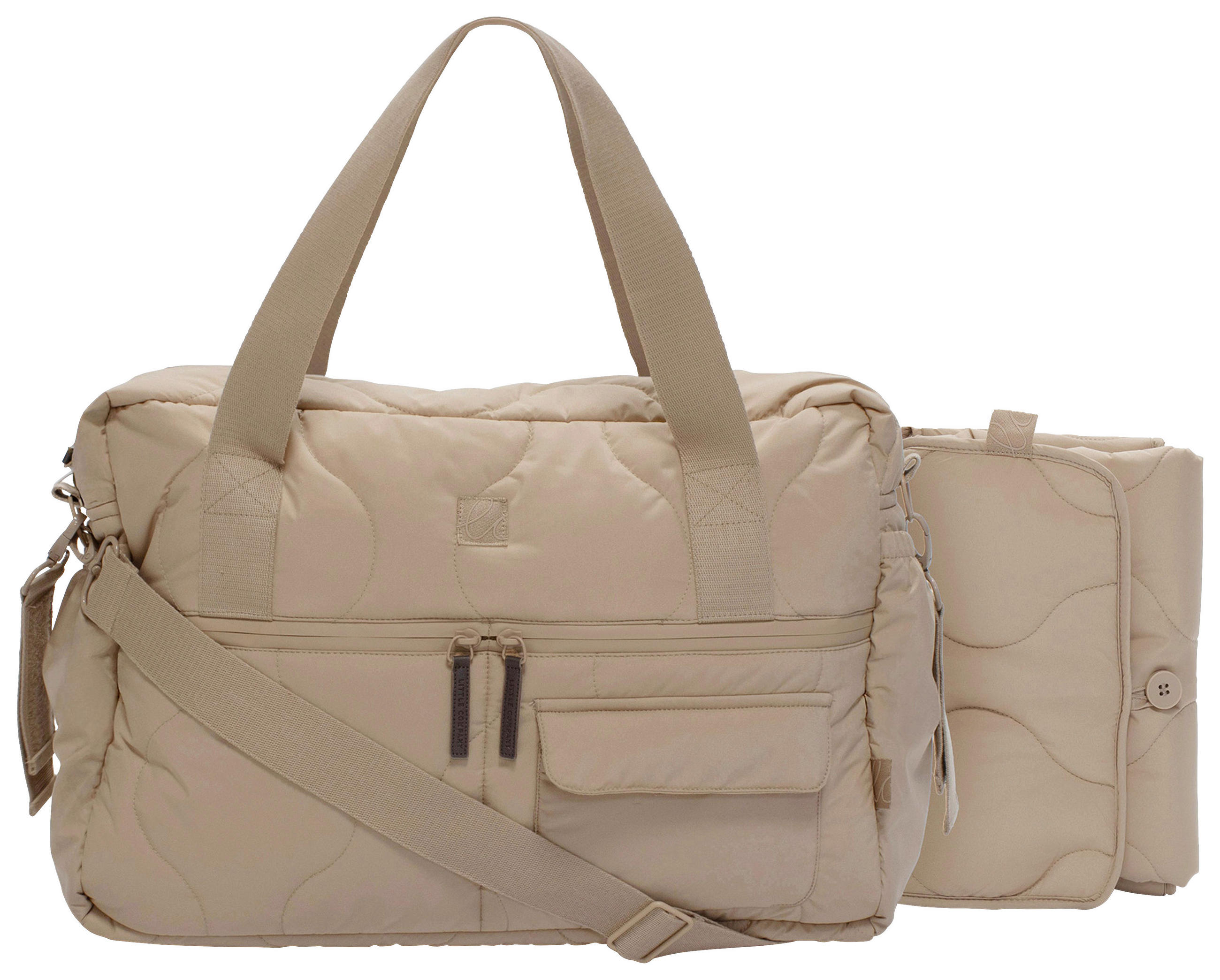 WICKELTASCHE Sydney  - Sandfarben/Braun, Basics, Textil (41/29/15cm)