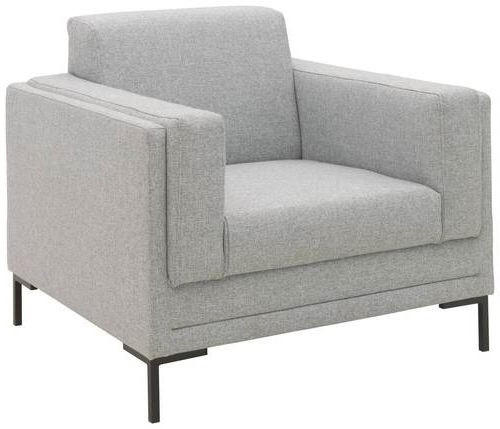 SESSEL in Webstoff Silberfarben - Silberfarben/Schwarz, Design, Textil/Metall (97/82/90cm) - LOOKS by W.Joop