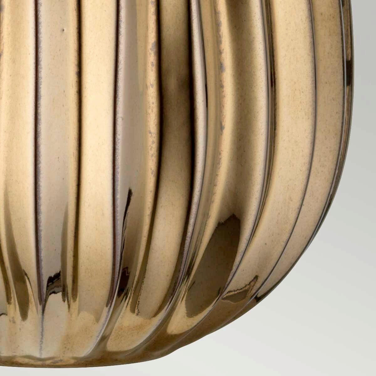 STOLNÁ LAMPA, E27, 55/30 cm  - číra/bronzová, Konventionell, textil/keramika (55/30cm) - Elstead Lighting