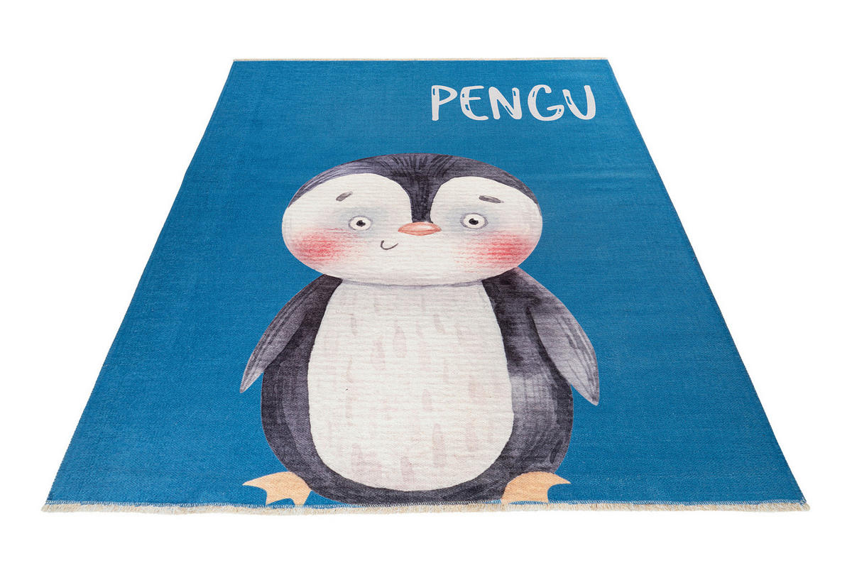 COVOR PENTRU COPII - albastru/alb, Trend, textil (115/170cm) - Ben'n'jen