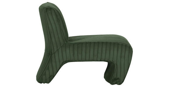 SESSEL in Cord Dunkelgrün  - Dunkelgrün/Schwarz, KONVENTIONELL, Kunststoff/Textil (68/72/89cm) - Carryhome