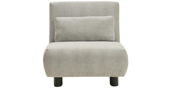 SCHLAFSESSEL Flachgewebe Grau    - Schwarz/Grau, KONVENTIONELL, Textil/Metall (90/85/100cm) - Carryhome