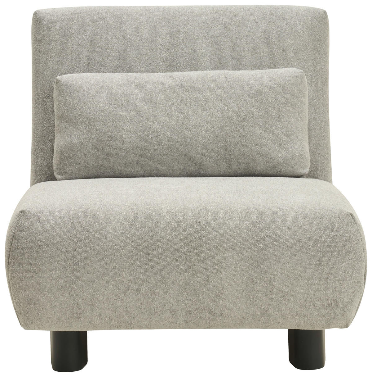 SCHLAFSESSEL Flachgewebe Grau    - Schwarz/Grau, KONVENTIONELL, Textil/Metall (90/85/100cm) - Carryhome
