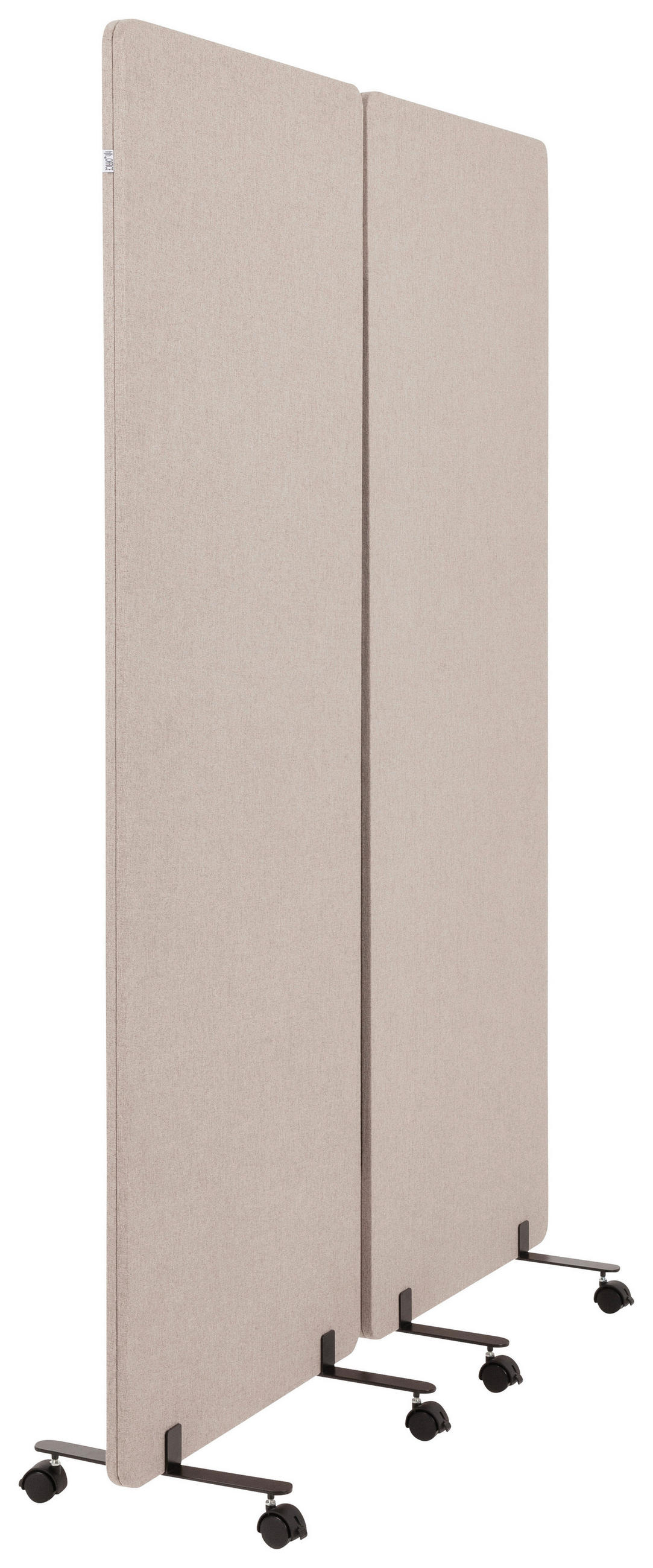 MELLANVÄGG  i metall, plast, textil  taupe  - taupe, Basics, metall/textil (60/177/35cm) - MID.YOU