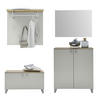 GARDEROBE 4-teilig  in 200/192/36 cm  - Sandfarben/Eichefarben, Design, Holz/Holzwerkstoff (200/192/36cm) - Dieter Knoll
