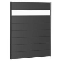 SICHTSCHUTZ - Dunkelgrau, Basics, Kunststoff/Metall (145/182/4,4cm) - Biohort