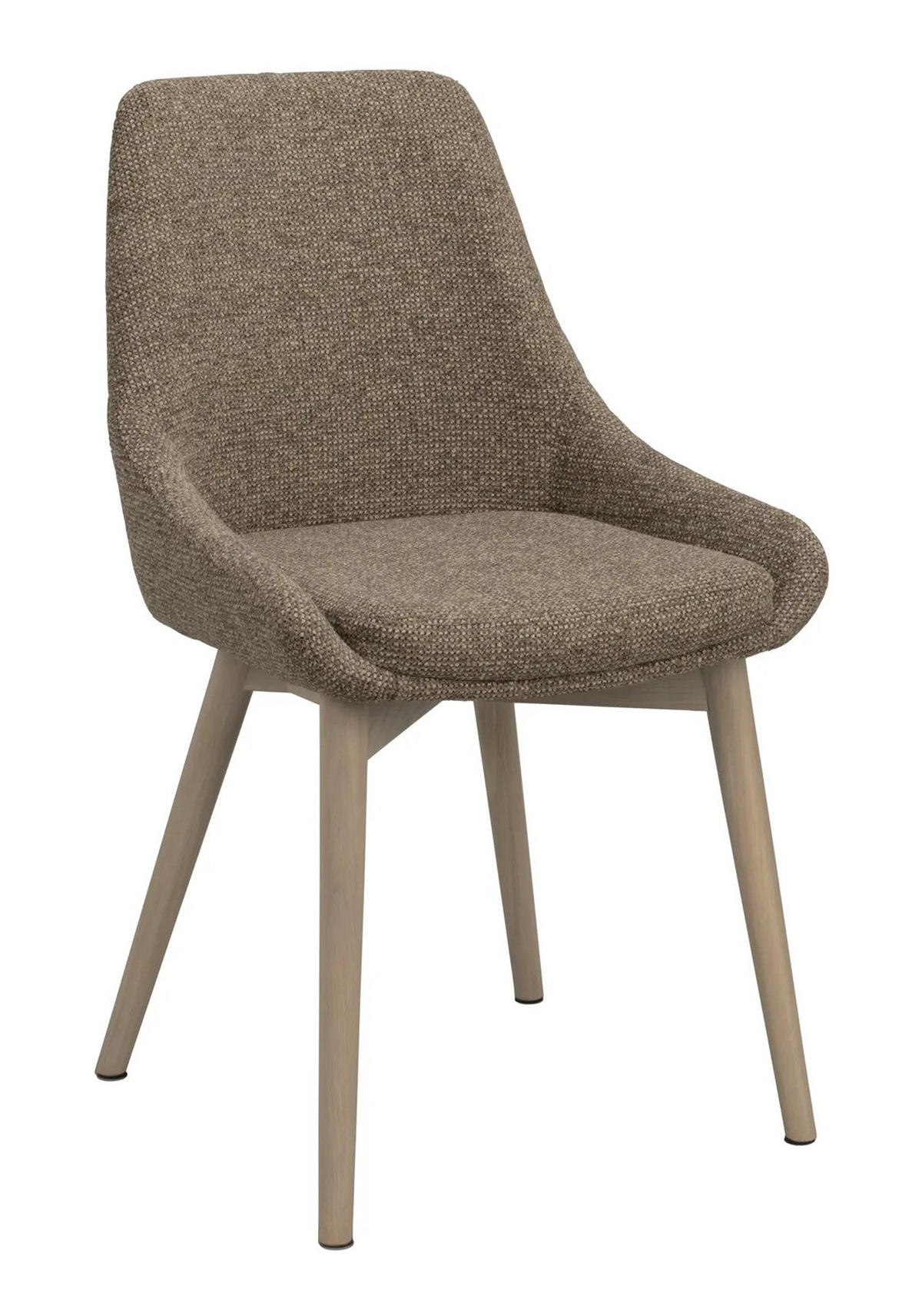 STOL     - beige/ek Bianco, Klassisk, metall/trä (49/85/55cm) - Rowico