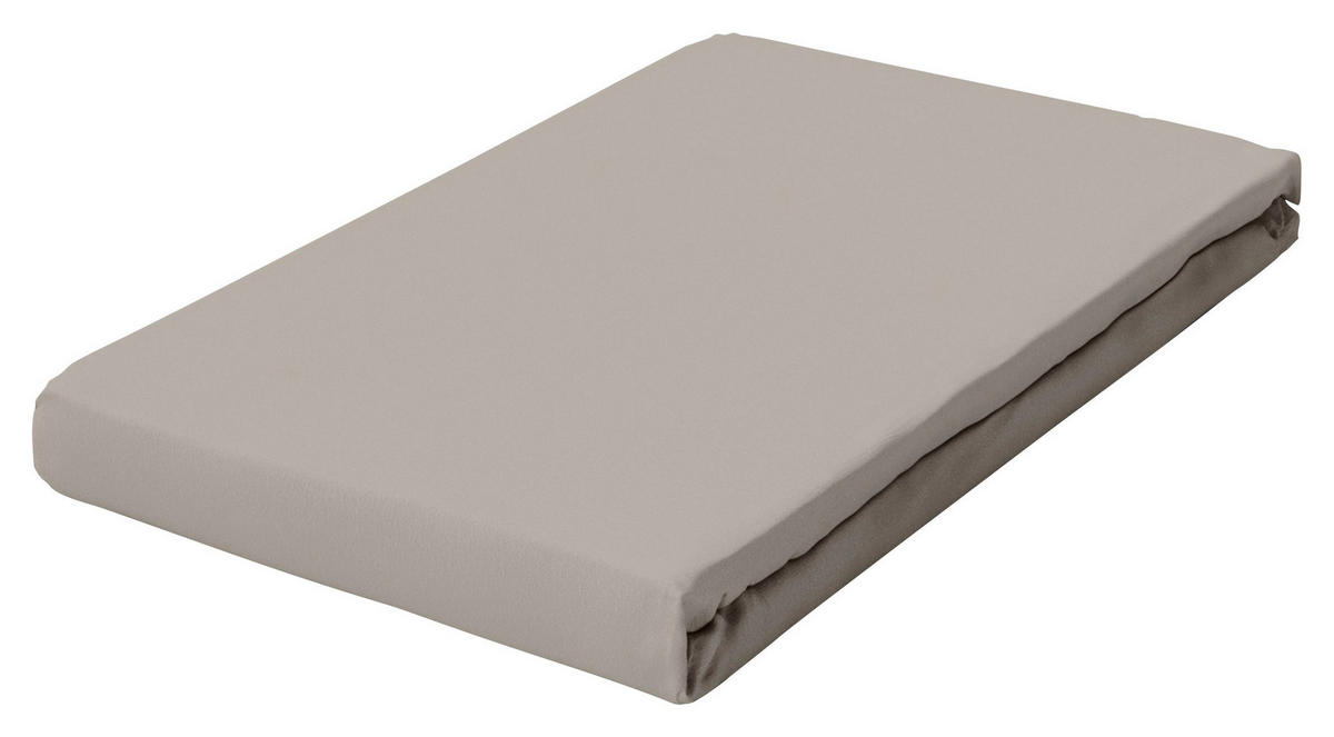 SPANNBETTTUCH FROTTEX Frottee  - Taupe, Basics, Textil (130/200cm) - Schlafgut