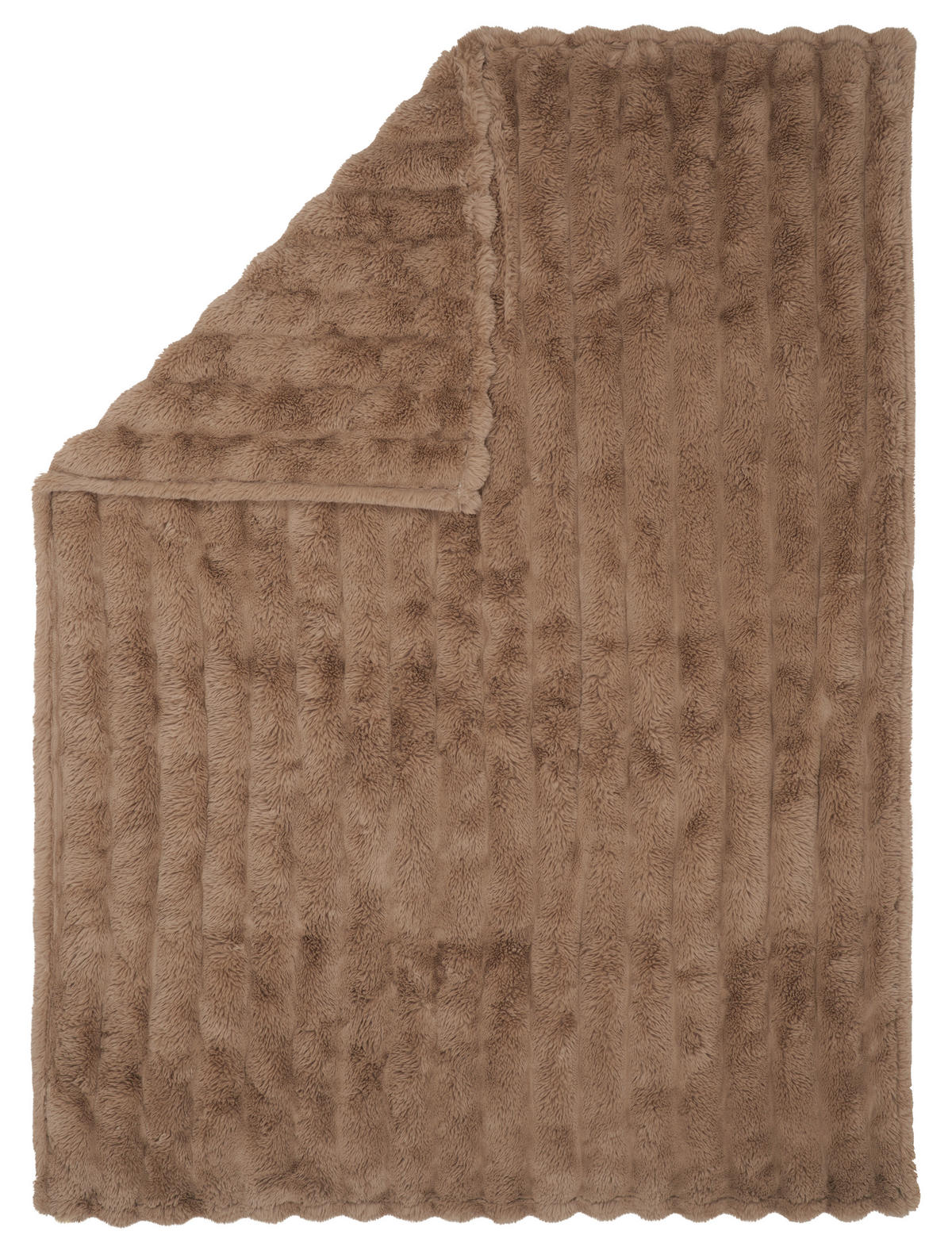 FELLDECKE GENIUS 150/200 cm  - Beige/Braun, Textil (150/200cm) - Dieter Knoll