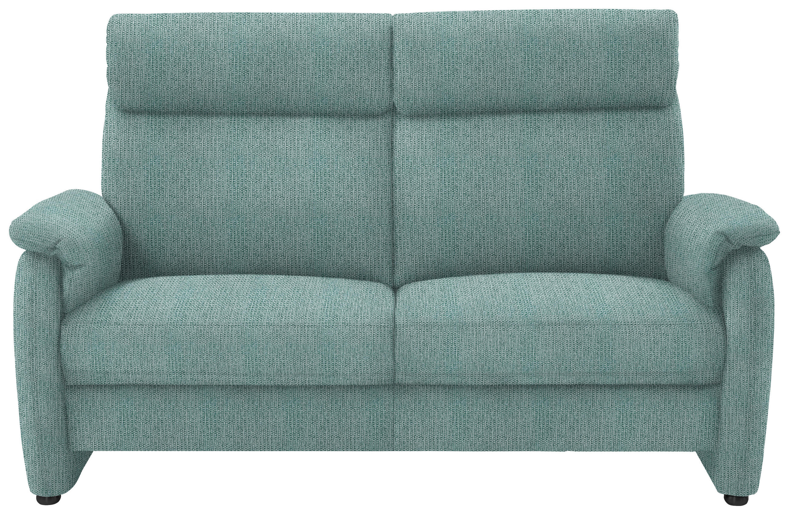 2,5-SITZER in Flachgewebe Salbeigrün  - Salbeigrün/Schwarz, Konventionell, Textil/Metall (178/107/97cm) - Pure Home Comfort