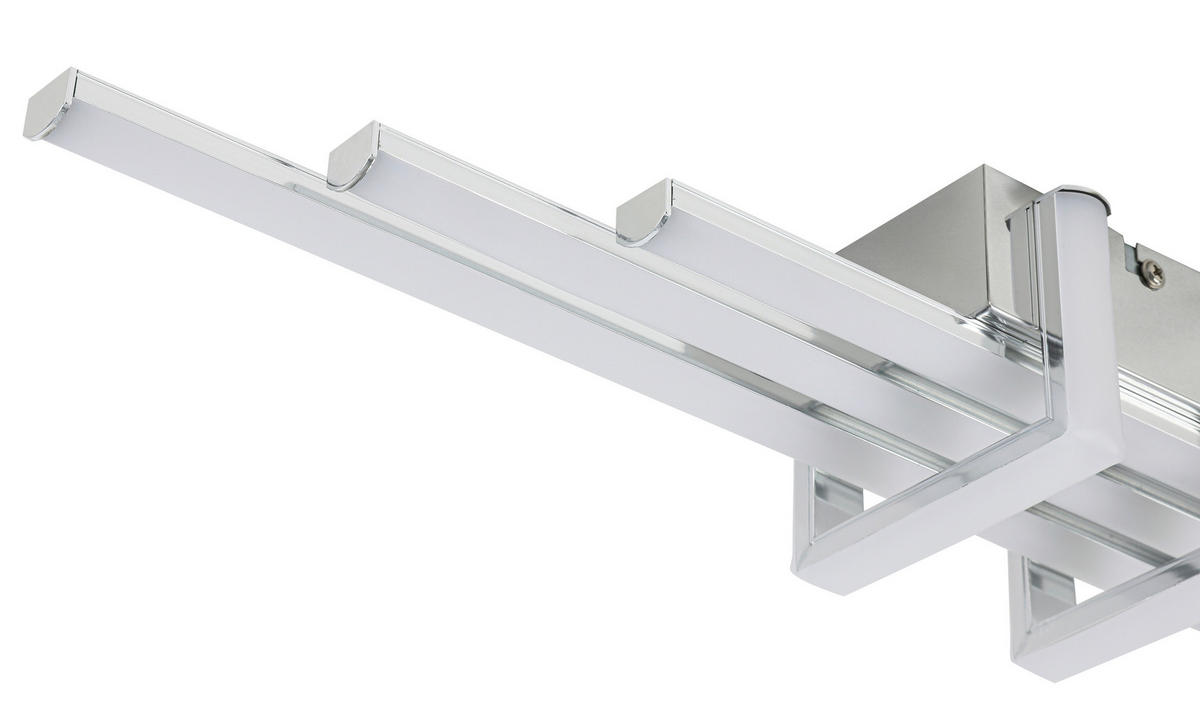 DECKENLEUCHTE 25 W    62/10,5/8 cm  - Chromfarben, Trend, Kunststoff/Metall (62/10,5/8cm) - Collett's Monde