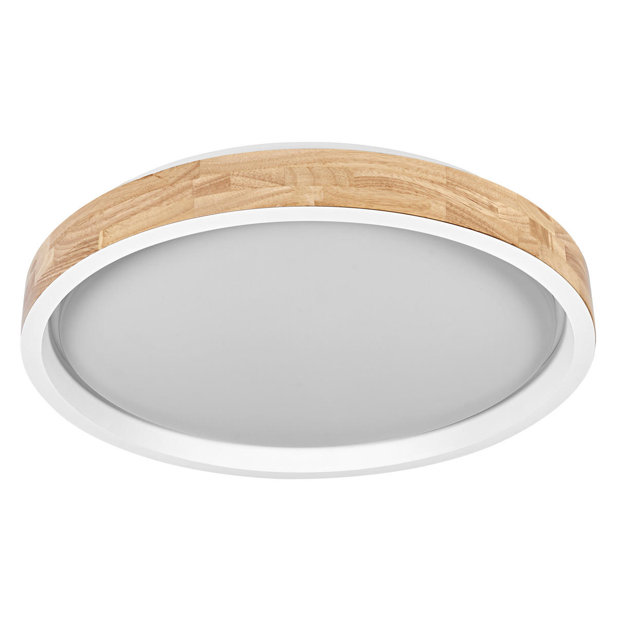LED-DECKENLEUCHTE 51/8,5 cm  - Naturfarben/Weiß, Natur, Holz/Kunststoff (51/8,5cm) - Osram
