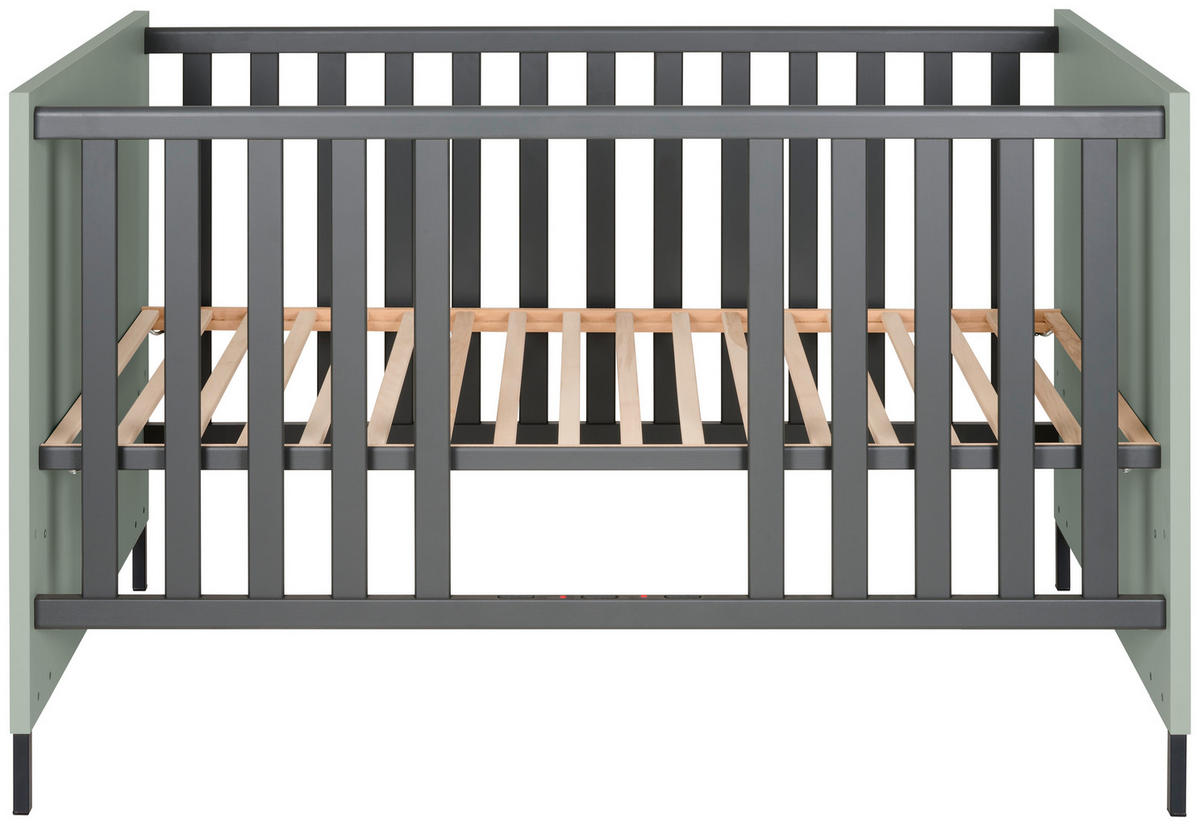 KREVETAC  MIA  - zelena/antracit, Osnovno, drvo/pločasti materijal (70/140cm) - Jimmylee