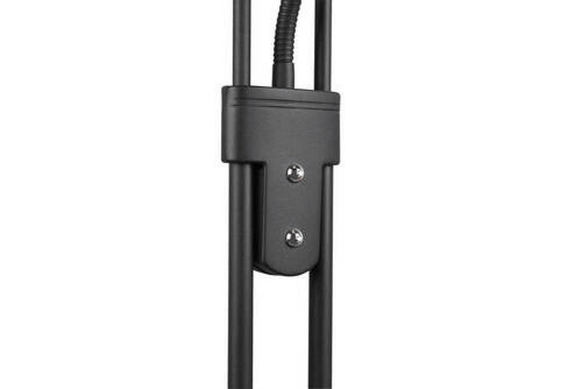LED-STEHLEUCHTE    - Schwarz/Weiß, Basics, Glas/Metall (32,5cm)