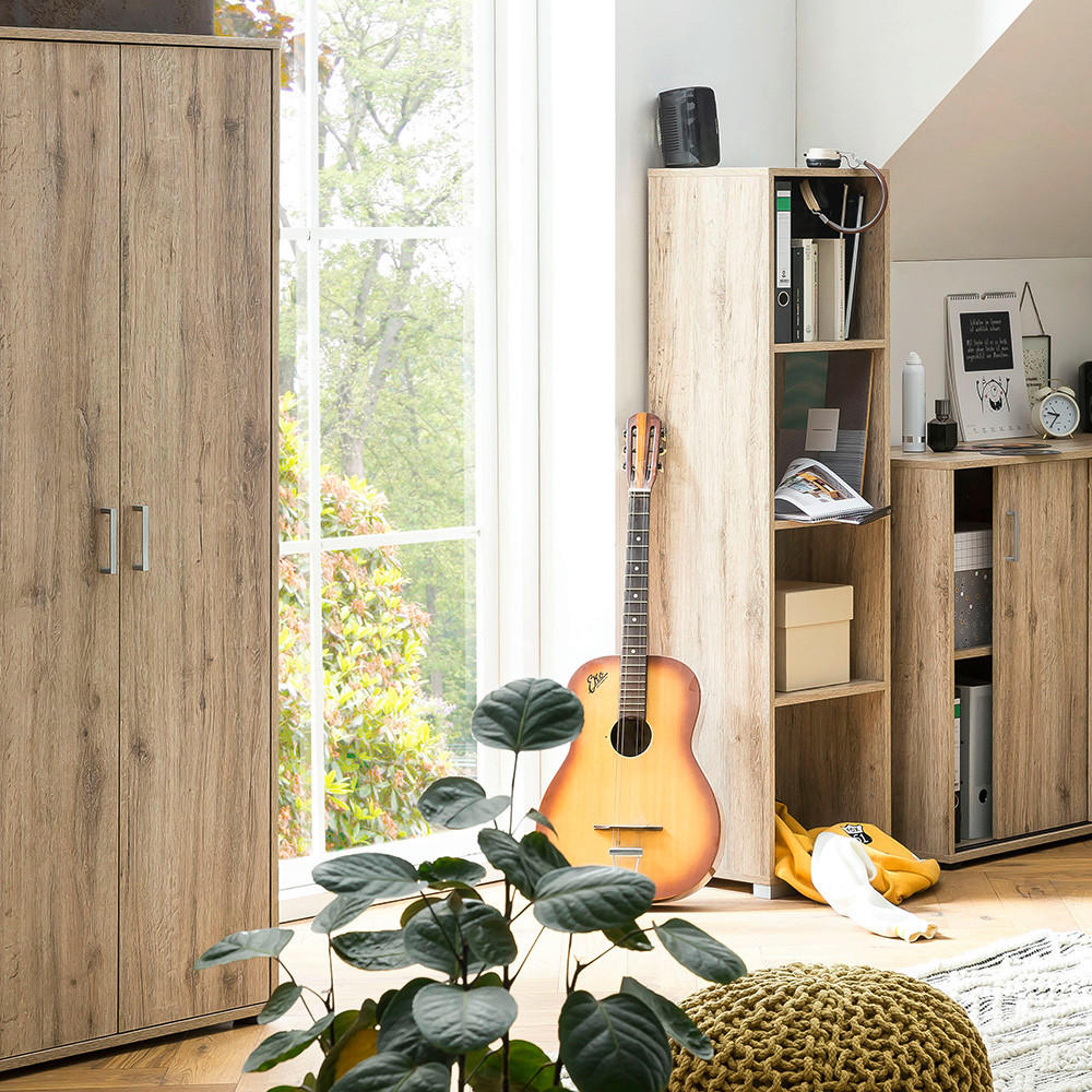 AKTENSCHRANK Wildeiche  - Wildeiche, MODERN, Holzwerkstoff (65,1/163,6/41cm) - MID.YOU