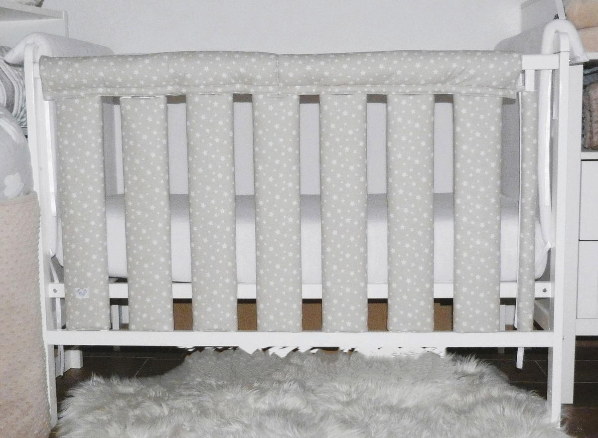 ZAŠTITNA OGRADICA ZA KREVET - bež, Osnovno, tekstil (27/56cm)