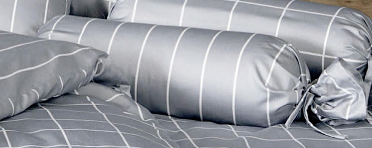 WENDEBETTWÄSCHE Giulietta Makosatin 135/200 cm  - Weiß/Grau, Design, Textil (135/200cm) - Janine