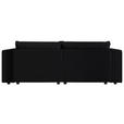 SCHLAFSOFA Cord Anthrazit  inkl. Zierkissen, Bettkasten, Schlaffunktion  - Anthrazit/Schwarz, MODERN, Kunststoff/Textil (250/68/104cm) - Xora