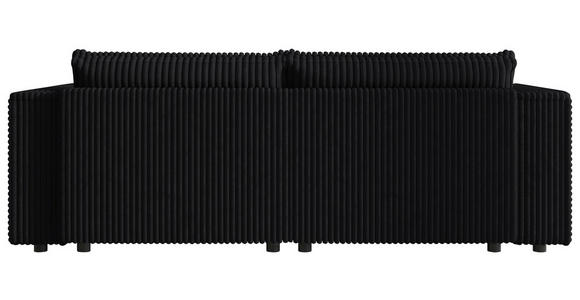 SCHLAFSOFA Cord Anthrazit  inkl. Zierkissen, Bettkasten, Schlaffunktion  - Anthrazit/Schwarz, MODERN, Kunststoff/Textil (250/68/104cm) - Xora
